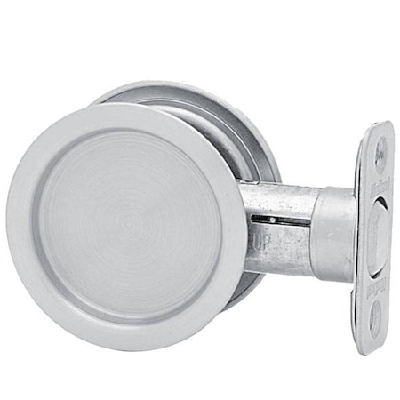 Kwikset Kwikset: Round Pocket Door Lock / Passage / Satin Chrom KWS-93340-26D-RDT